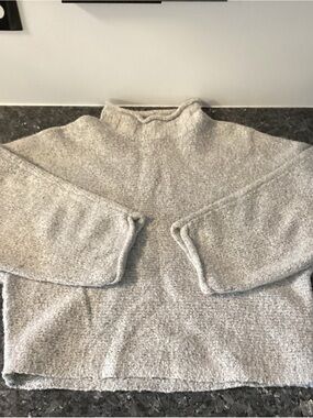 William Rast Marled Cream Mock Neck Sweater